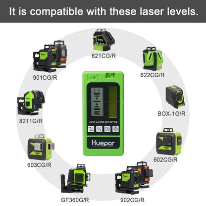 Huepar LR5RG Laser Detector for Red & Green Pulse Lasers - Gomix Brands Outlet