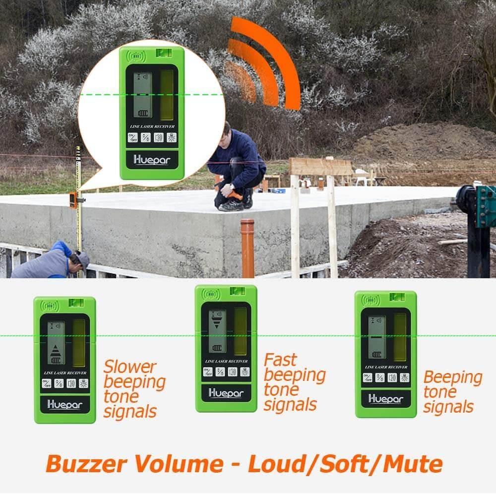 Huepar LR5RG Laser Detector for Red & Green Pulse Lasers - Gomix Brands Outlet