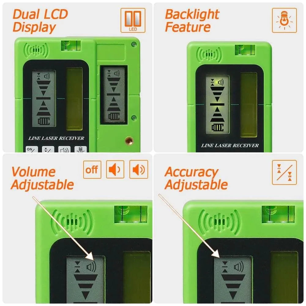 Huepar LR5RG Laser Detector for Red & Green Pulse Lasers - Gomix Brands Outlet