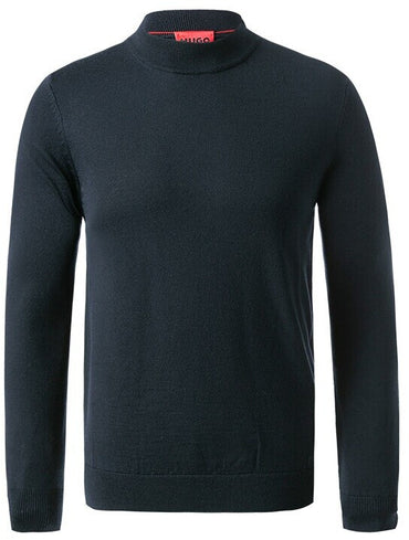 HUGO Wool Pullover San Matteo Regular Fit Bluemarin XXL