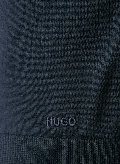 HUGO Wool Pullover San Matteo Regular Fit Bluemarin XXL