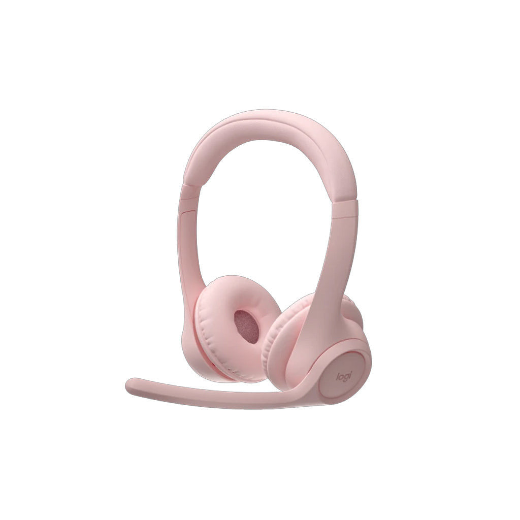 Logitech Zone 300 Pink Bluetooth Wireless Headset with Noise-Cancelling Microphone & Long Battery