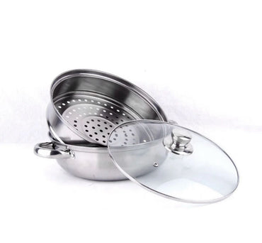 WATA Stainless Steel Two-Tier Steamer 28cm WT-069