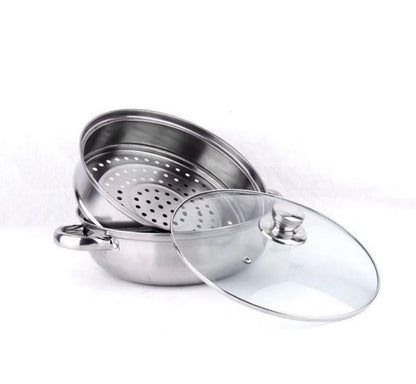 WATA Stainless Steel Two-Tier Steamer 28cm WT-069