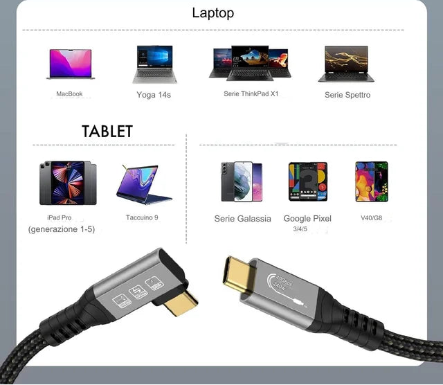 XDH Tech Standard USB4 Cable 0.5 m