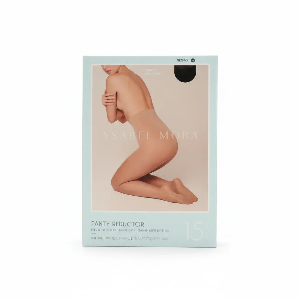 Ysabel Mora 15 Denier Shaping Panty Size M Satin Black - Gomix Brands Outlet