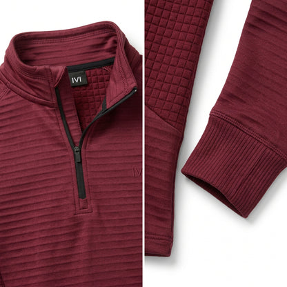Crivit Women's Long Sleeve Half-Zip Hiking Top S-M Red