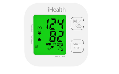 iHealth Track Smart Upper Arm Blood Pressure Monitor, Easy Color Display