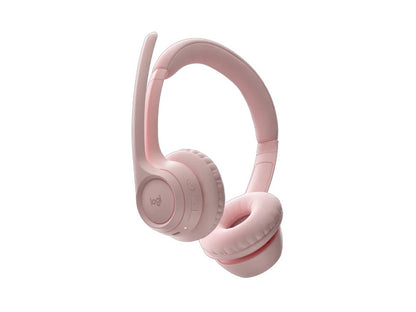 Logitech Zone 300 Pink Bluetooth Wireless Headset with Noise-Cancelling Microphone & Long Battery