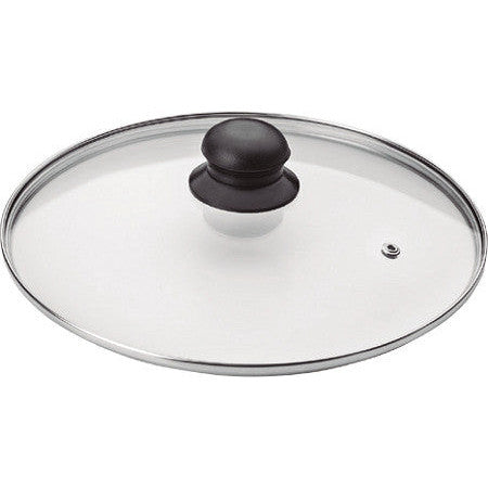 Ibili 22cm High-Quality Tempered Glass Pot & Pan Lid with Knob Handle