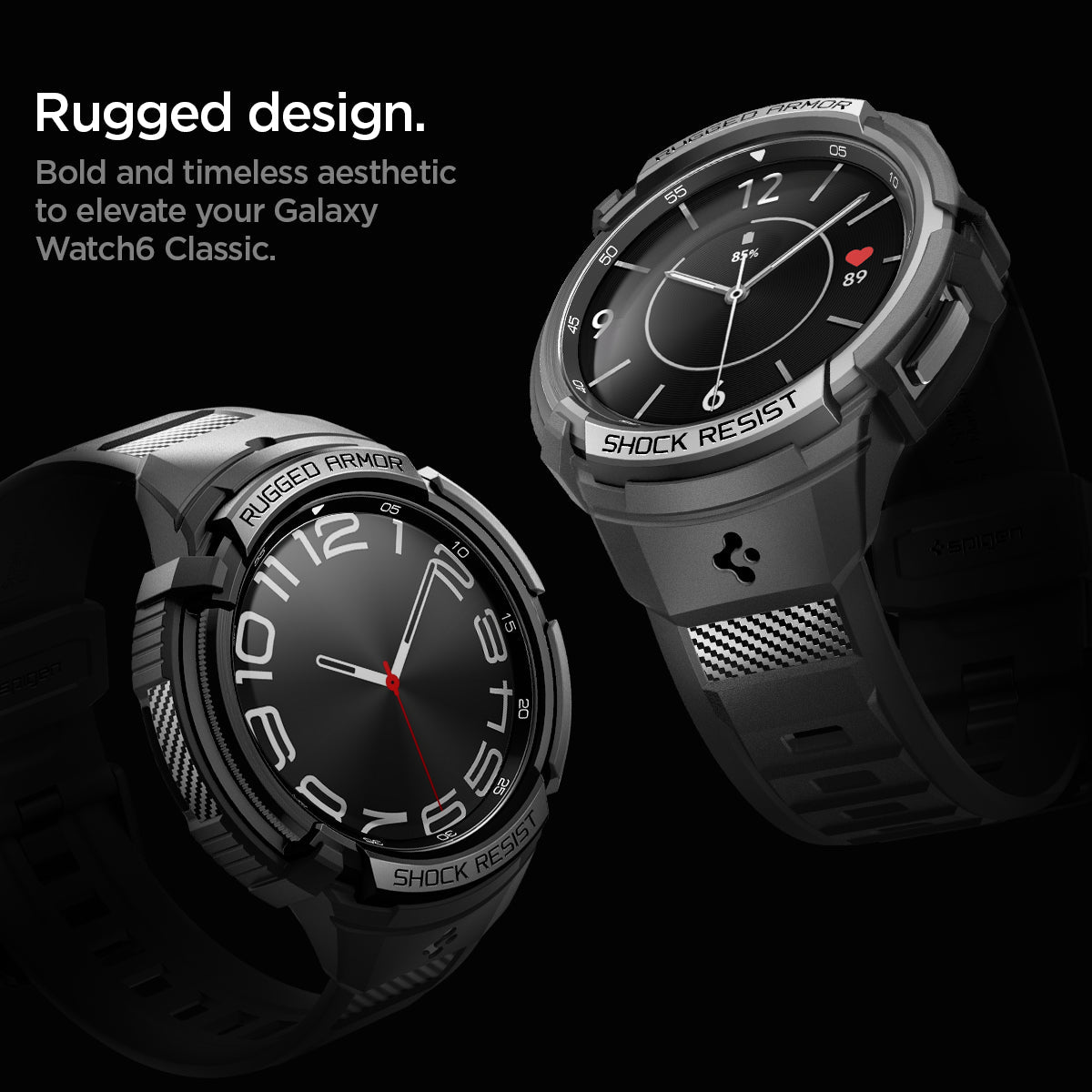 Spigen Rugged Armor Pro Galaxy Watch Case Band