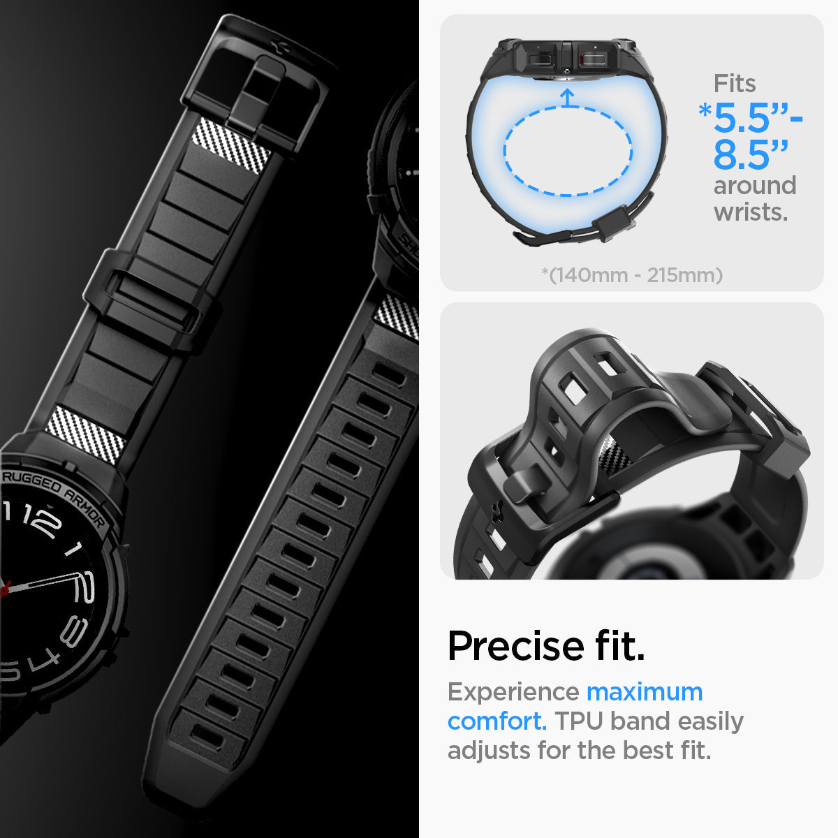 Spigen Rugged Armor Pro Galaxy Watch Case Band