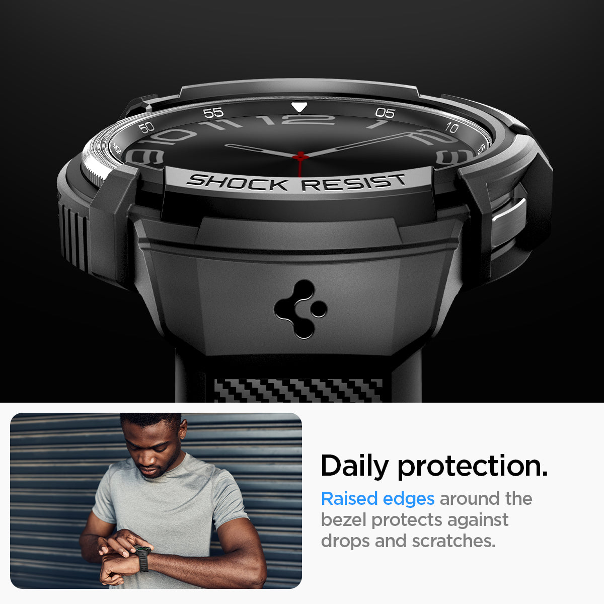Spigen Rugged Armor Pro Galaxy Watch Case Band