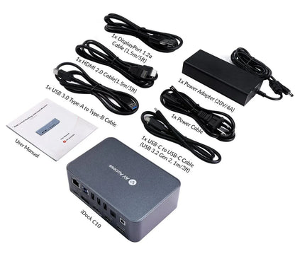 AV Access iDock C10: USB-C KVM Docking Station, Dual 4K Displays - Gomix Brands Outlet