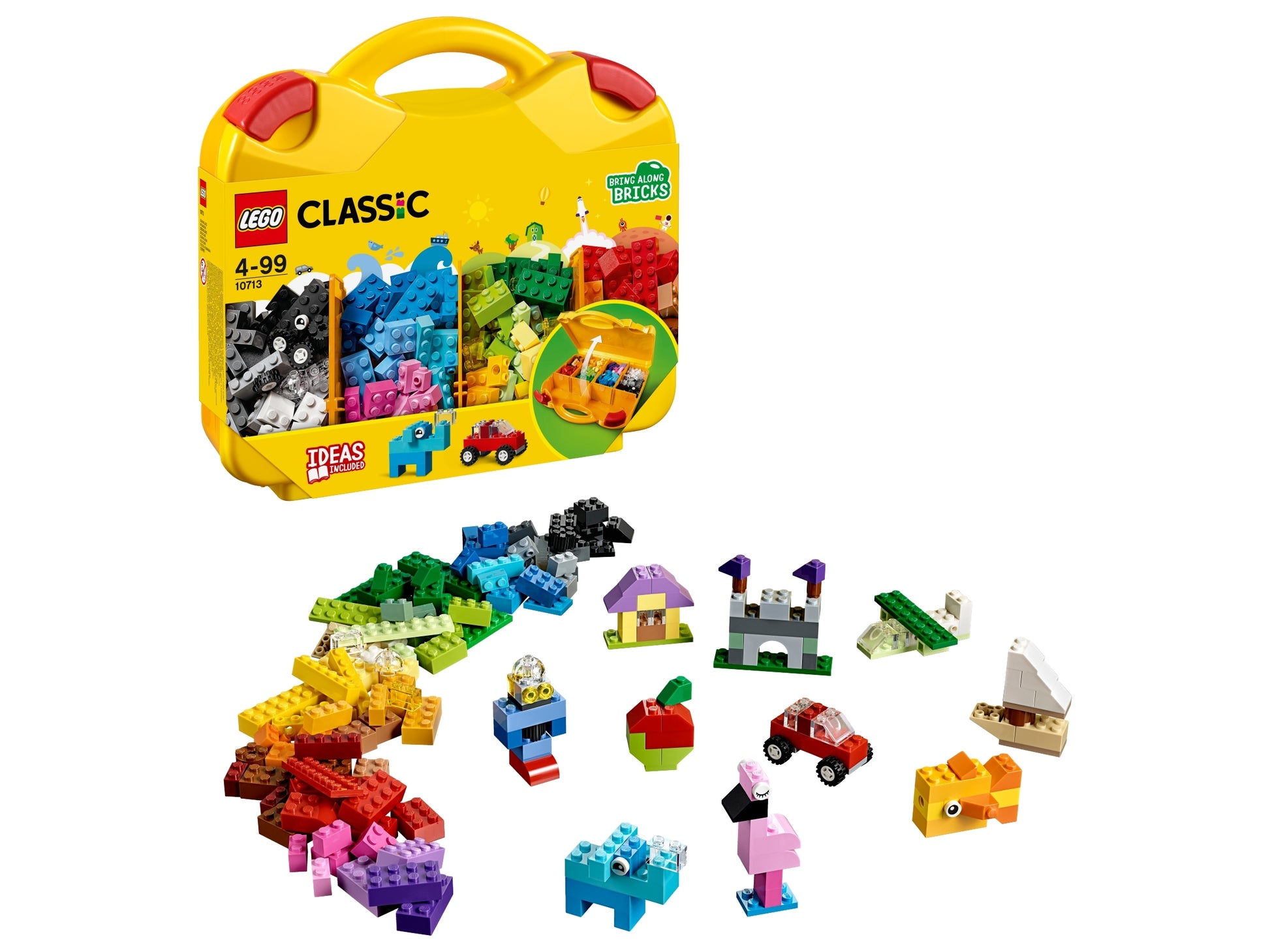 LEGO Classic Creative Suitcase 10713: Portable Building Fun with 213 Pieces