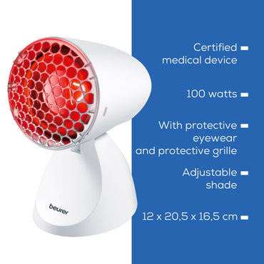 Beurer IL 11 100W Infrared Heat Lamp for Muscle and Cold Relief