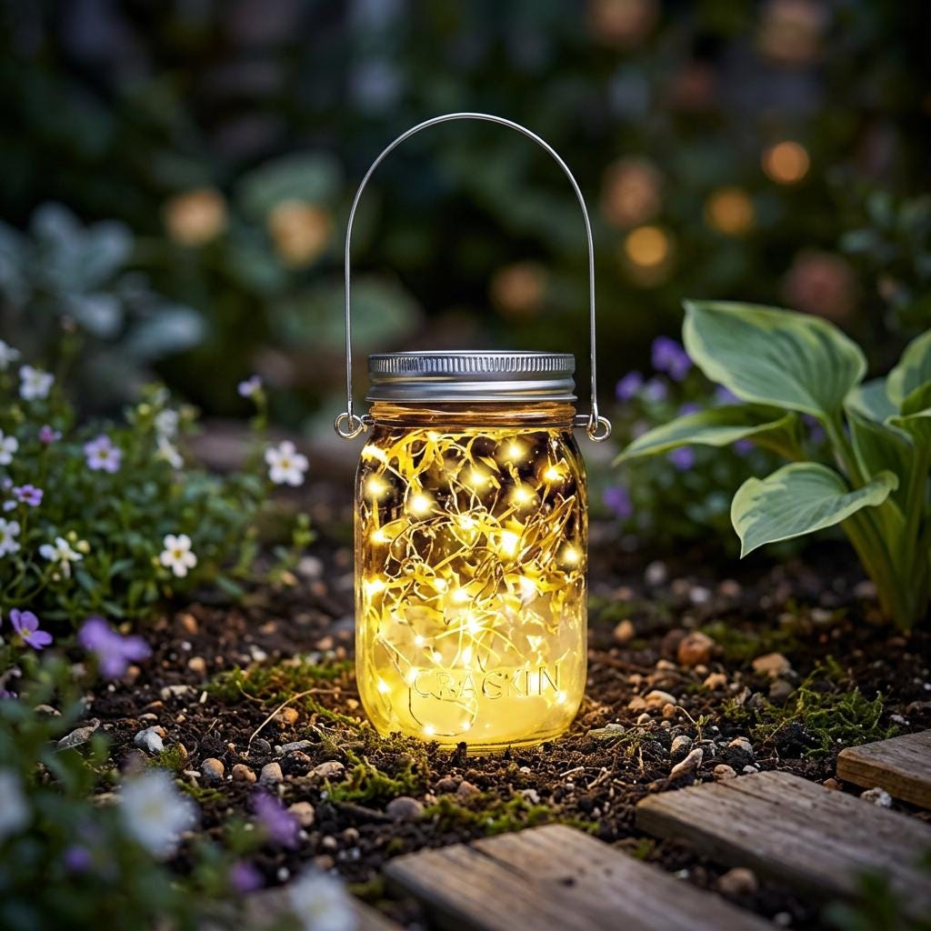 Solar Mason Jar Fairy Lights Lid 70x15mm