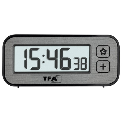 TFA Dostmann SWITCH Grey Digital Quartz Alarm Clock with Temperature & Humidity - Gomix Brands Outlet