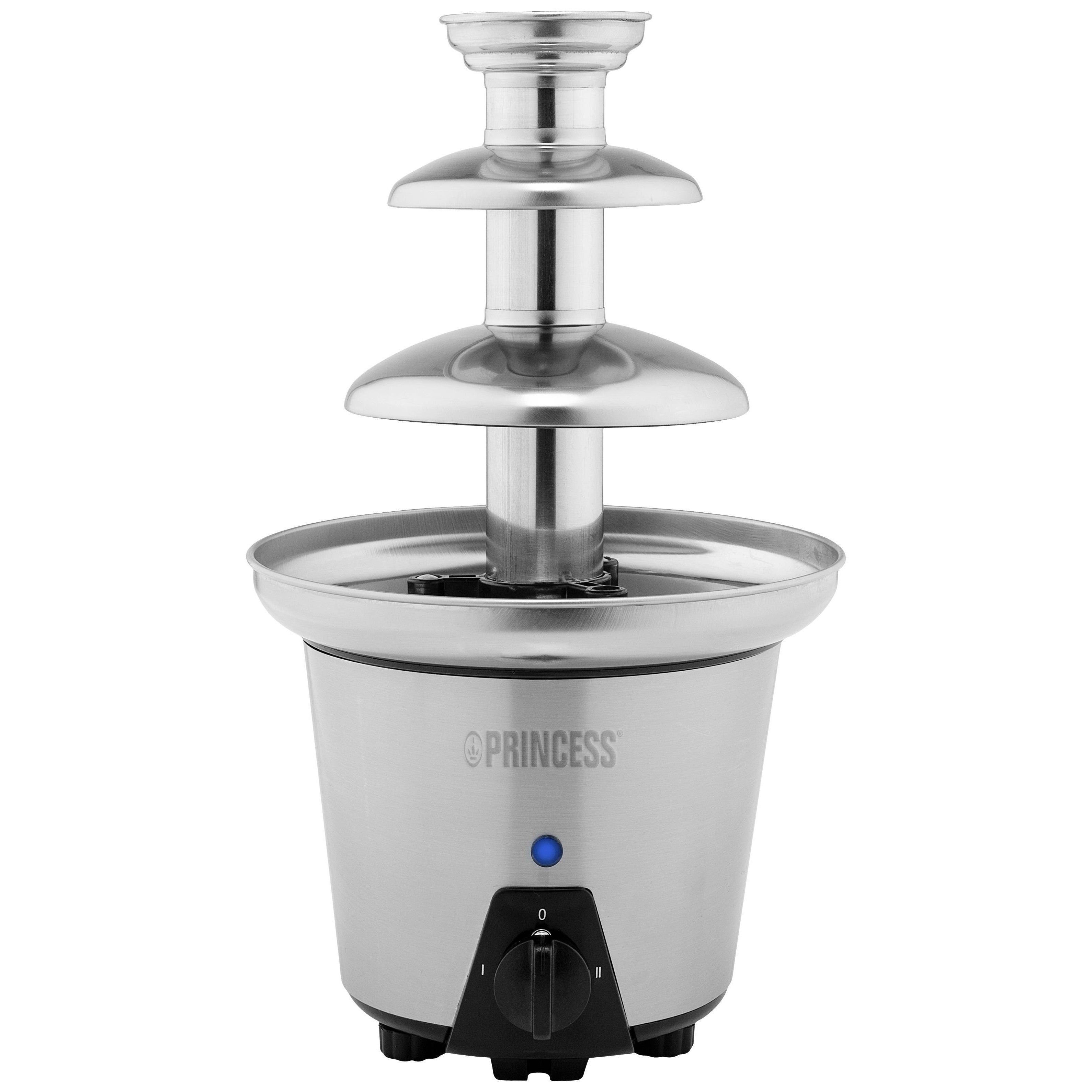 Princess XL 3-Tier Stainless Steel Chocolate Fountain for Parties & Desserts