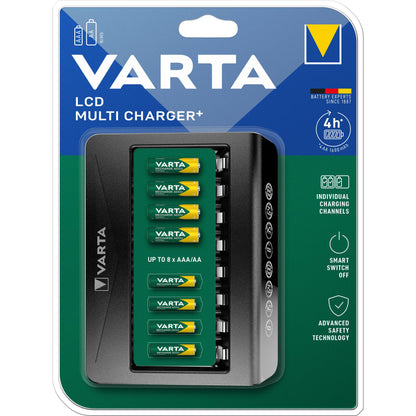 Varta LCD Multi Charger+ 8-Slot NiMH AAA AA Battery Charger
