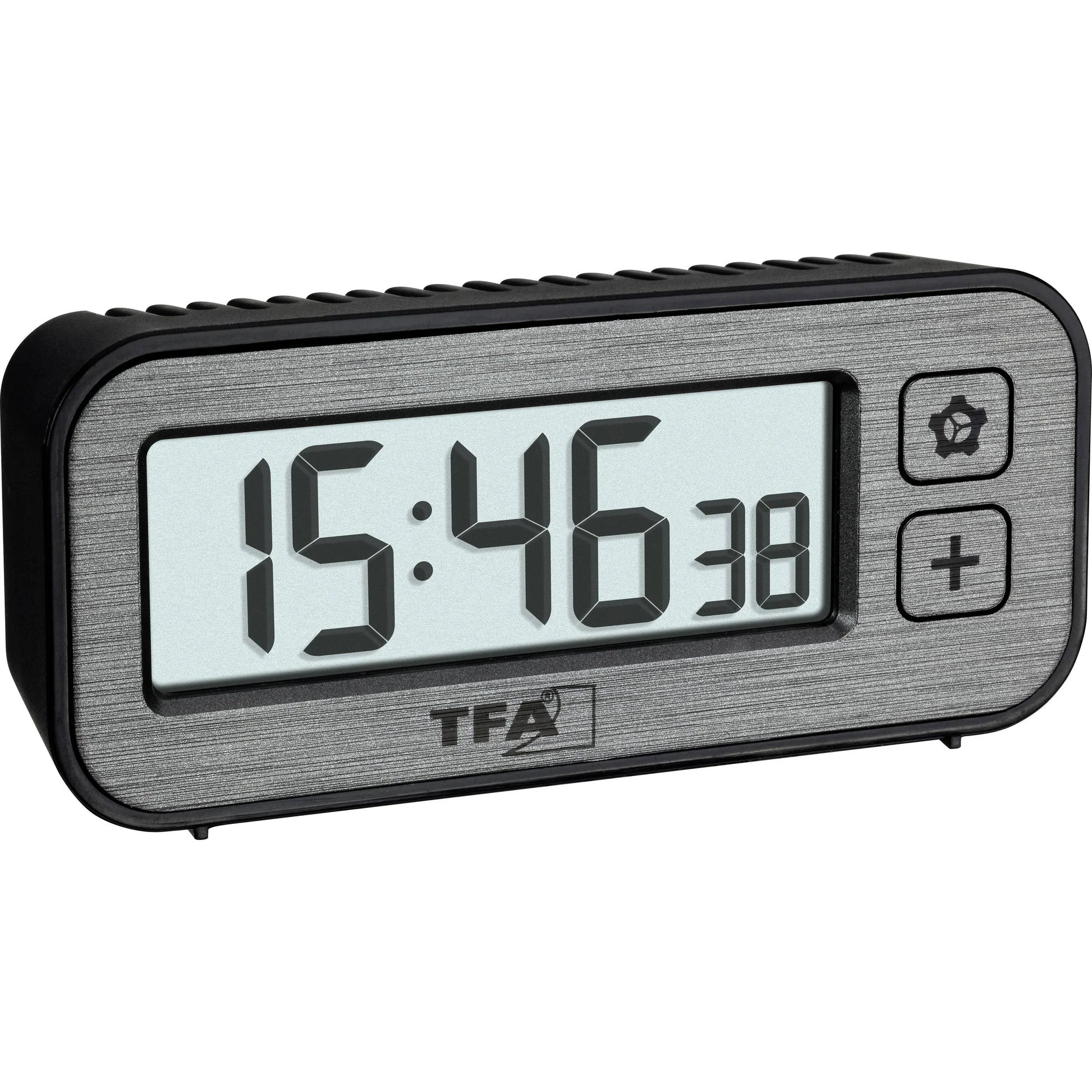 TFA Dostmann SWITCH Grey Digital Quartz Alarm Clock with Temperature & Humidity - Gomix Brands Outlet
