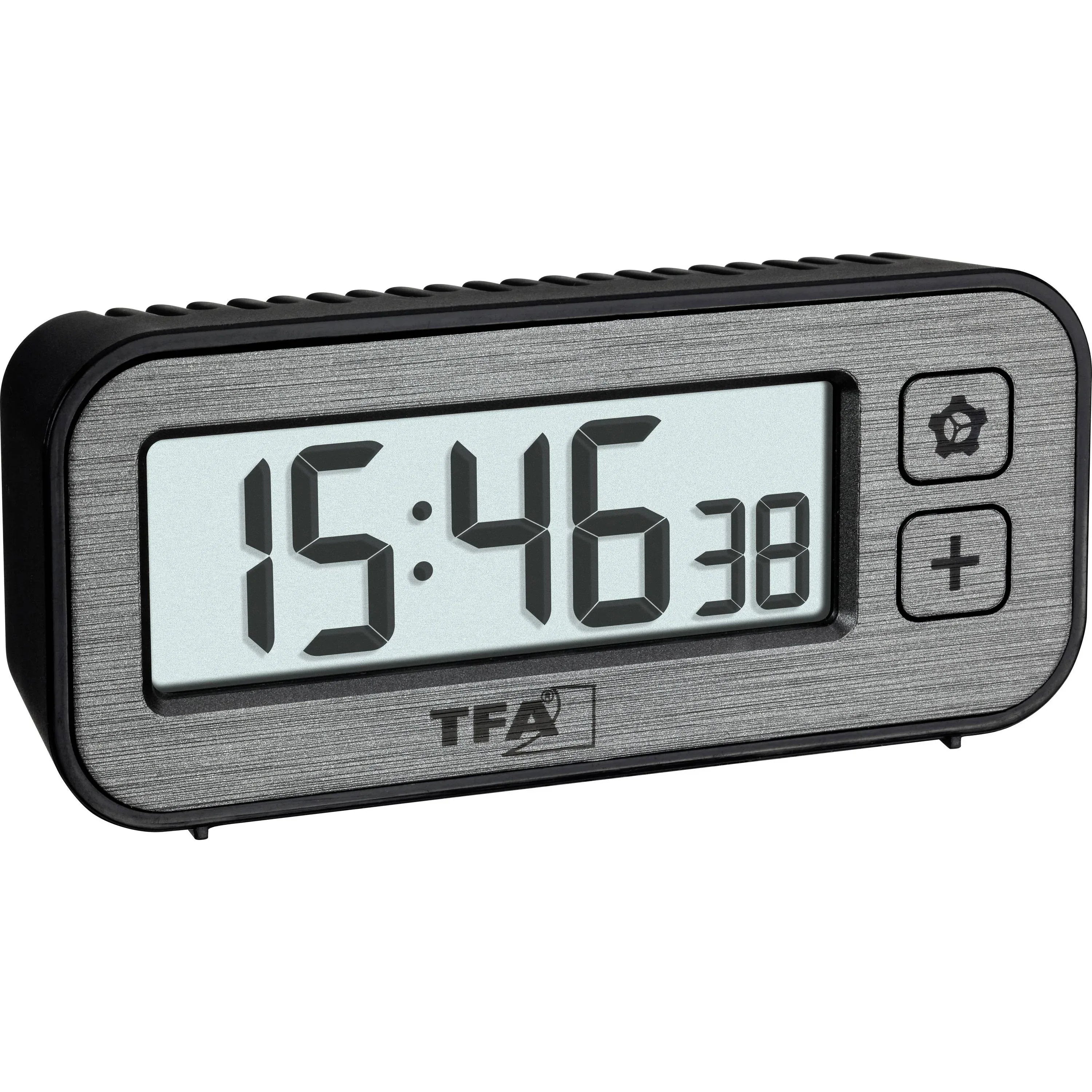 TFA Dostmann SWITCH Grey Digital Quartz Alarm Clock with Temperature & Humidity - Gomix Brands Outlet