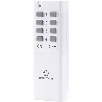 Renkforce 4-Channel 433MHz Wireless Indoor Remote Control for Radio Sockets