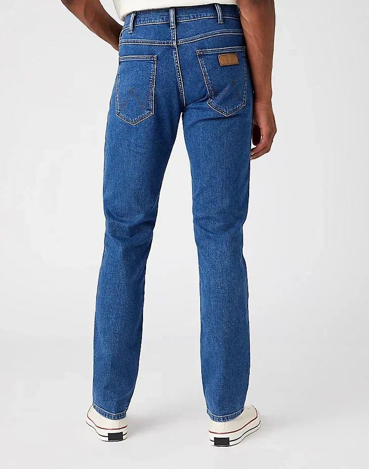 Wrangler Greensboro 803 Regular Straight Jeans - Sustainable Stone Ride Denim - Gomix Brands Outlet