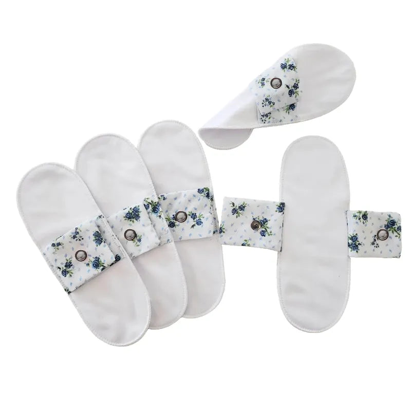Handmade Reusable 100% Cotton Panty Liners 5-Pack for Daily Eco-Comfort