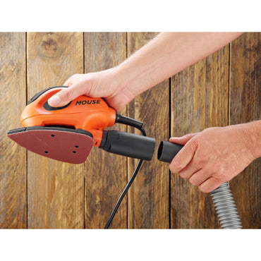 Black+Decker Mouse BEW230BCA Compact Detail Sander with 10-Piece Accessory Kit