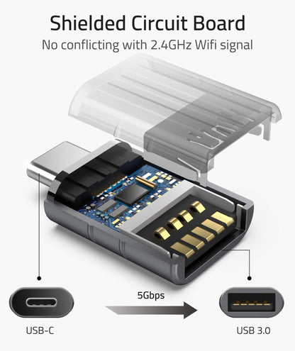 USB-C to USB 3.0 Adapter 2-Pack