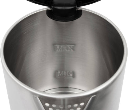 Clatronic WKS 3692 Black Stainless Steel Electric Kettle, 1.5L Wireless Capacity