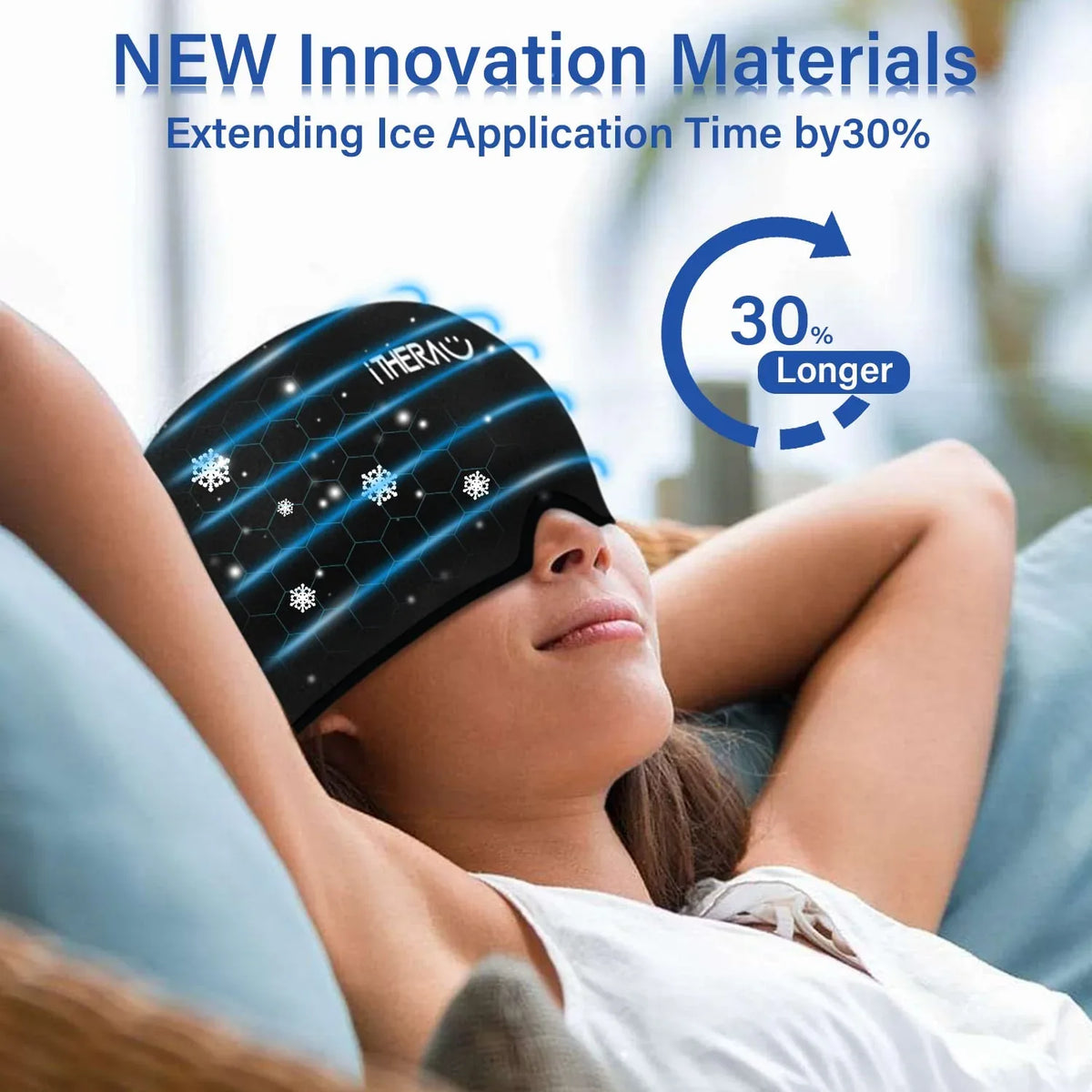 Reusable Ice Head Wrap for Migraine Relief: Flexible Cold Compression Therapy - Gomix Brands Outlet