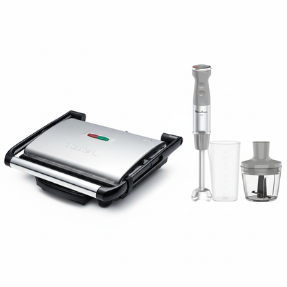 Kitchen Essentials Bundle - Tefal Grill and Moulinex Hand Mixer