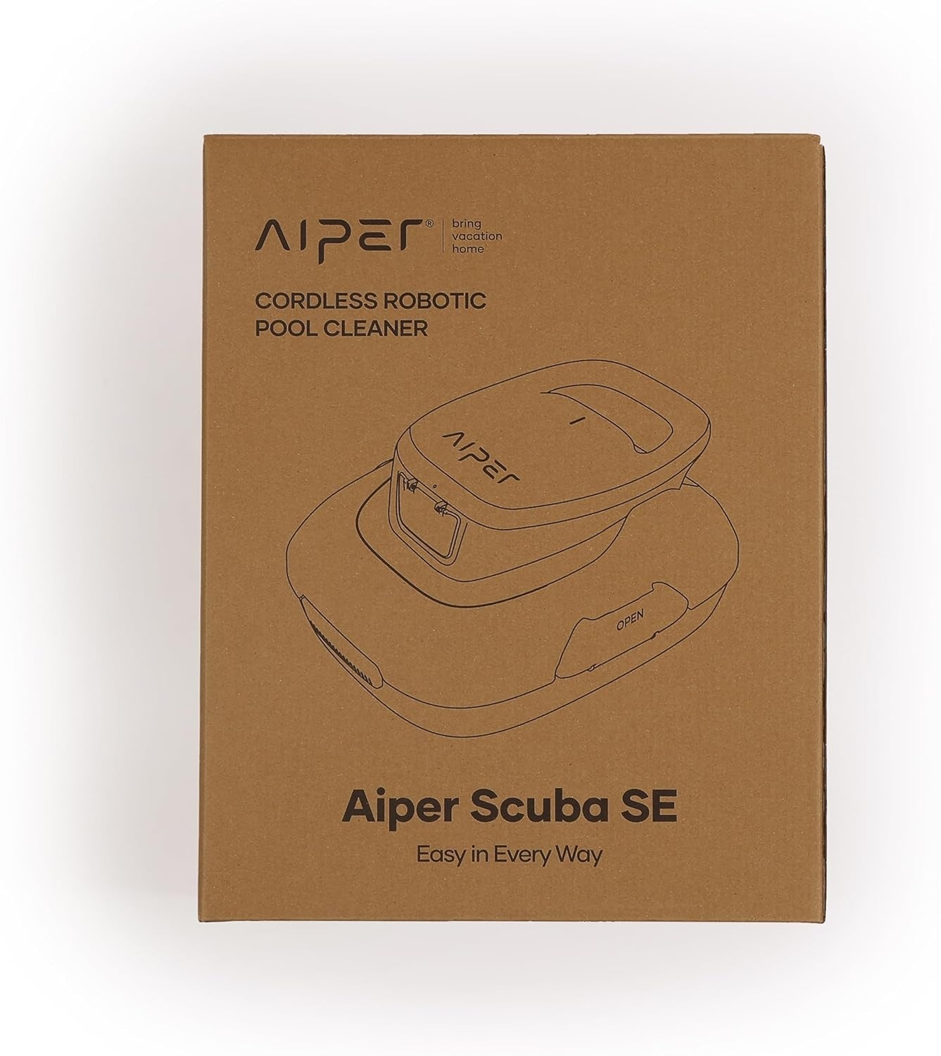 Aiper Scuba SE White Cordless Robotic Pool Cleaner: Efficient Hydrodynamic Design, Auto-Parking