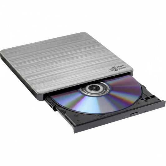 HL Data Storage GP60 External DVD Writer USB 2.0 Slimline Silver Retail