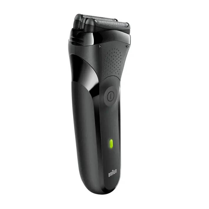 Braun Series 300s Foil Shaver: Waterproof, Rechargeable, Black/Green for Perfect Shaves