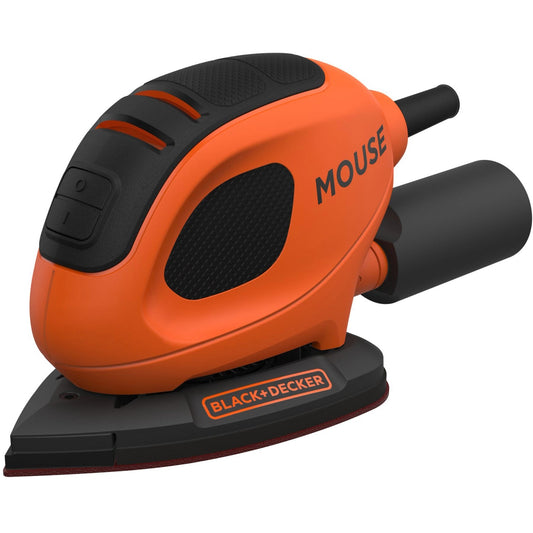 Black+Decker Mouse BEW230BCA Compact Detail Sander with 10-Piece Accessory Kit
