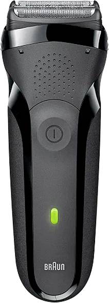 Braun Series 300s Foil Shaver: Waterproof, Rechargeable, Black/Green for Perfect Shaves