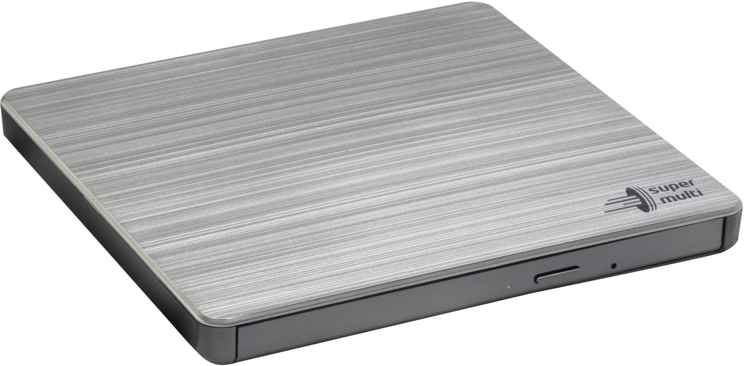 HL Data Storage GP60 External DVD Writer USB 2.0 Slimline Silver Retail