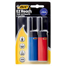Bic Ez Reach Ultimate Lighters Pack 2 Pieces