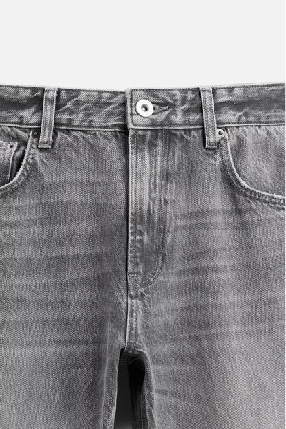 Zara Grey Flare Fit Jeans with Five Pocket Design