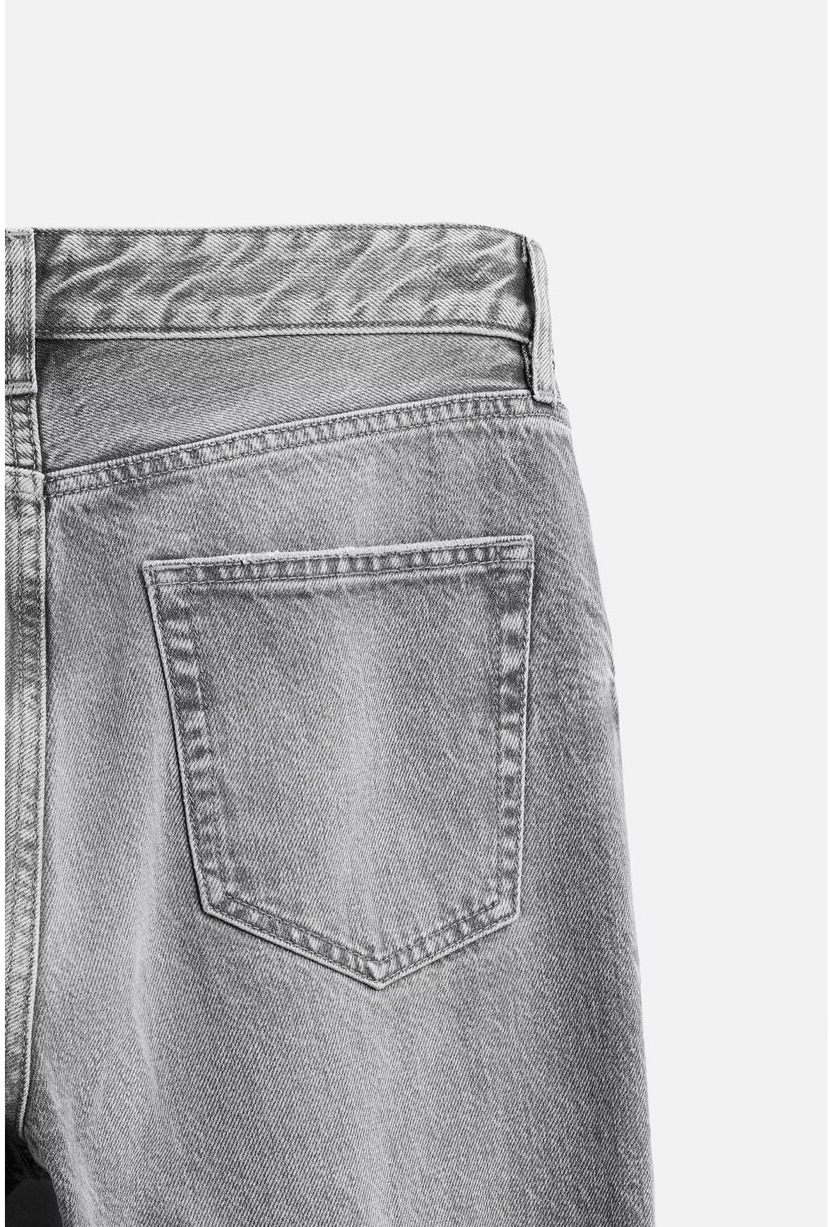 Zara Grey Flare Fit Jeans with Five Pocket Design