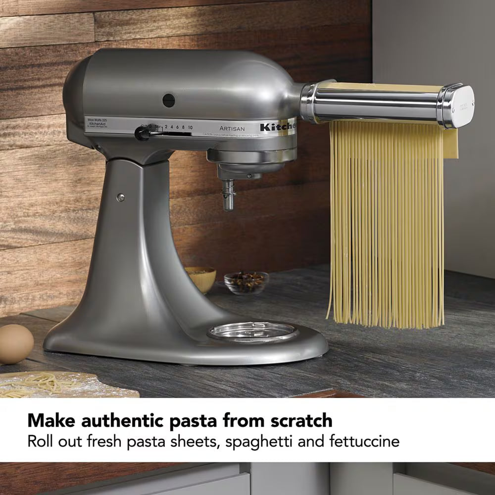 KitchenAid KSMPRA 3-Piece Pasta Roller & Cutter Set for Stand Mixer