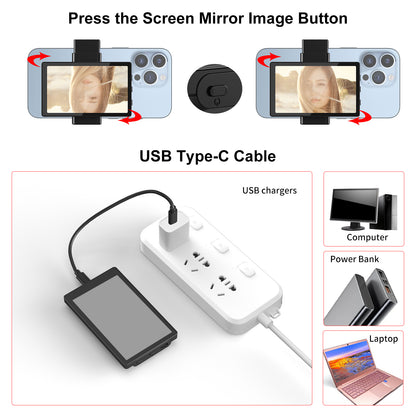 Newmowa Magnetic Phone Vlog Selfie Monitor Screen Clip Mount Wireless Remote