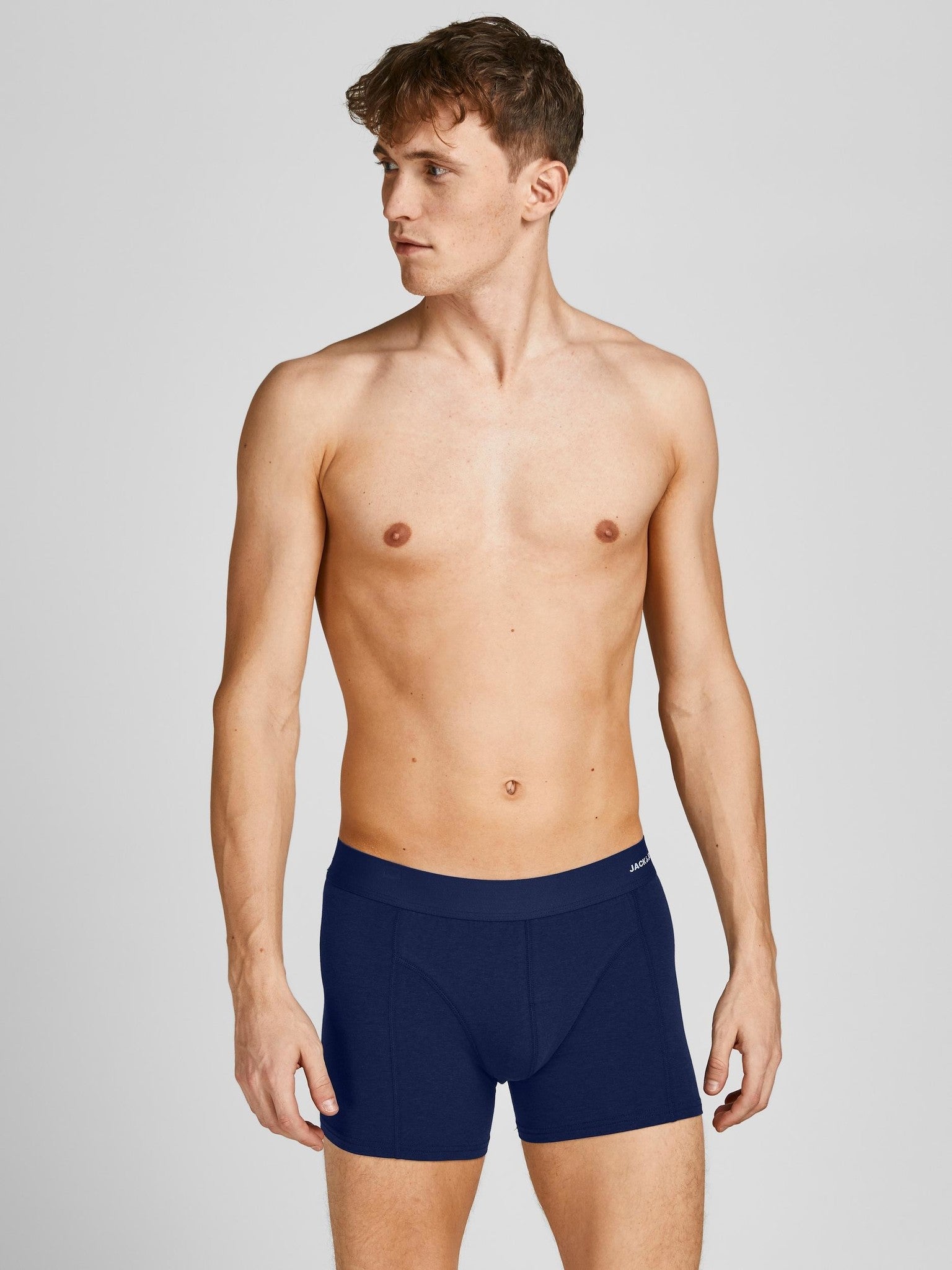 Jack & Jones Men's Bamboo Blend Boxer Trunks 3-Pack – Ultimate Comfort & Fit
