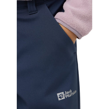 Jack Wolfskin Fourwinds Kids' Windproof Breathable Softshell Outdoor Pants