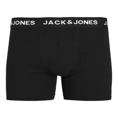 Men's Jack & Jones Huey 7-Pack Cotton Stretch Trunks - Black