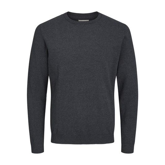 Men's Soft Organic Cotton Crew Neck Knitted Pullover Sweater by Jack & Jones