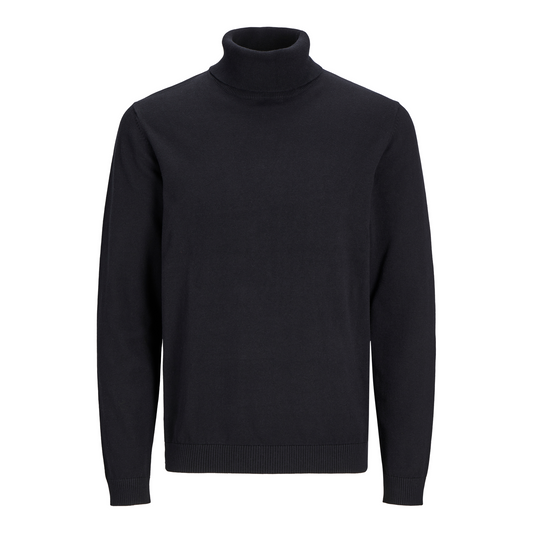 Men's Organic Cotton Regular Fit Turtleneck Sweater for Winter Comfort